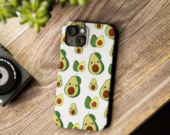 Slim Phone Case Avocado iPhone case iPhone case Slim iPhone case Avocado phone case gift for her gift for mom avocado case Cute phone case