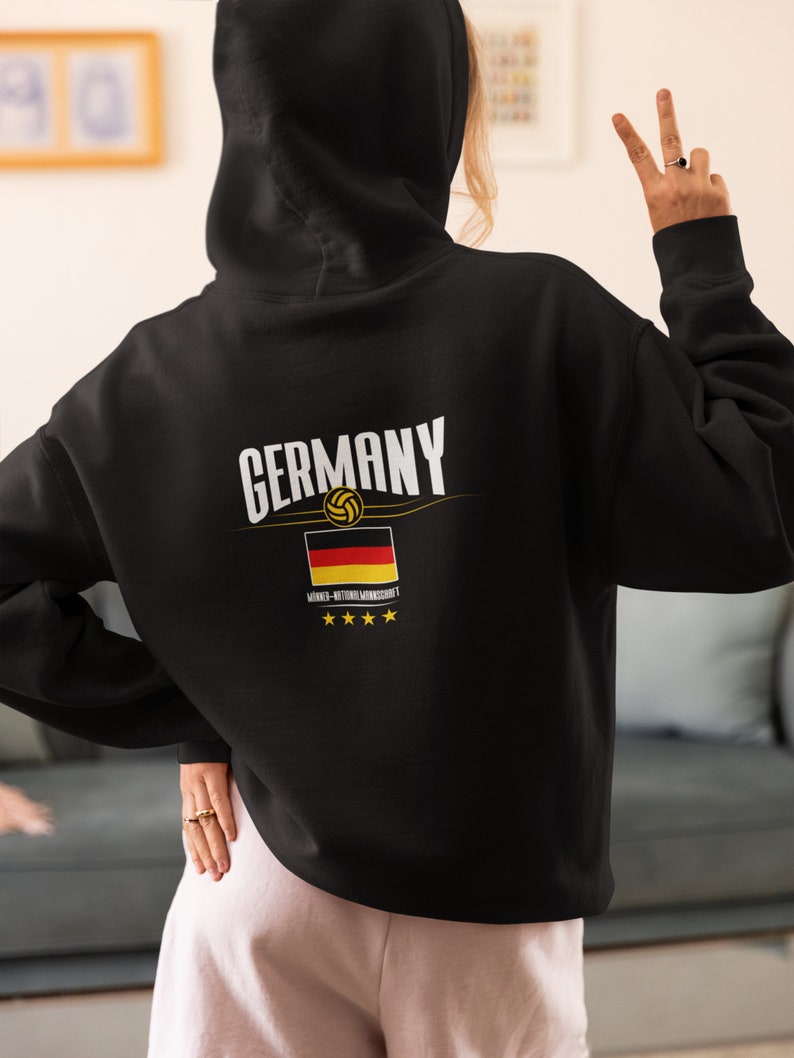 Deutschland Fußballmanschaft Fan Premium Unisexe Pull à capuche image 1