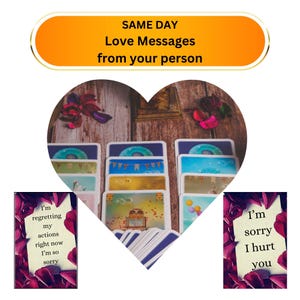 SAME DAY Love Message Reading - Channeled Messages from Your Person - Psychic Reading - Love Tarot Reading
