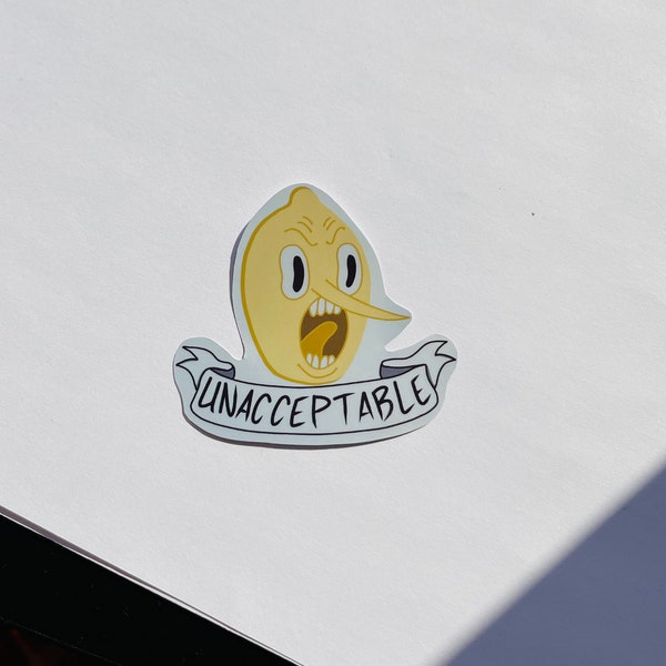 Sticker Lemongrab handmade