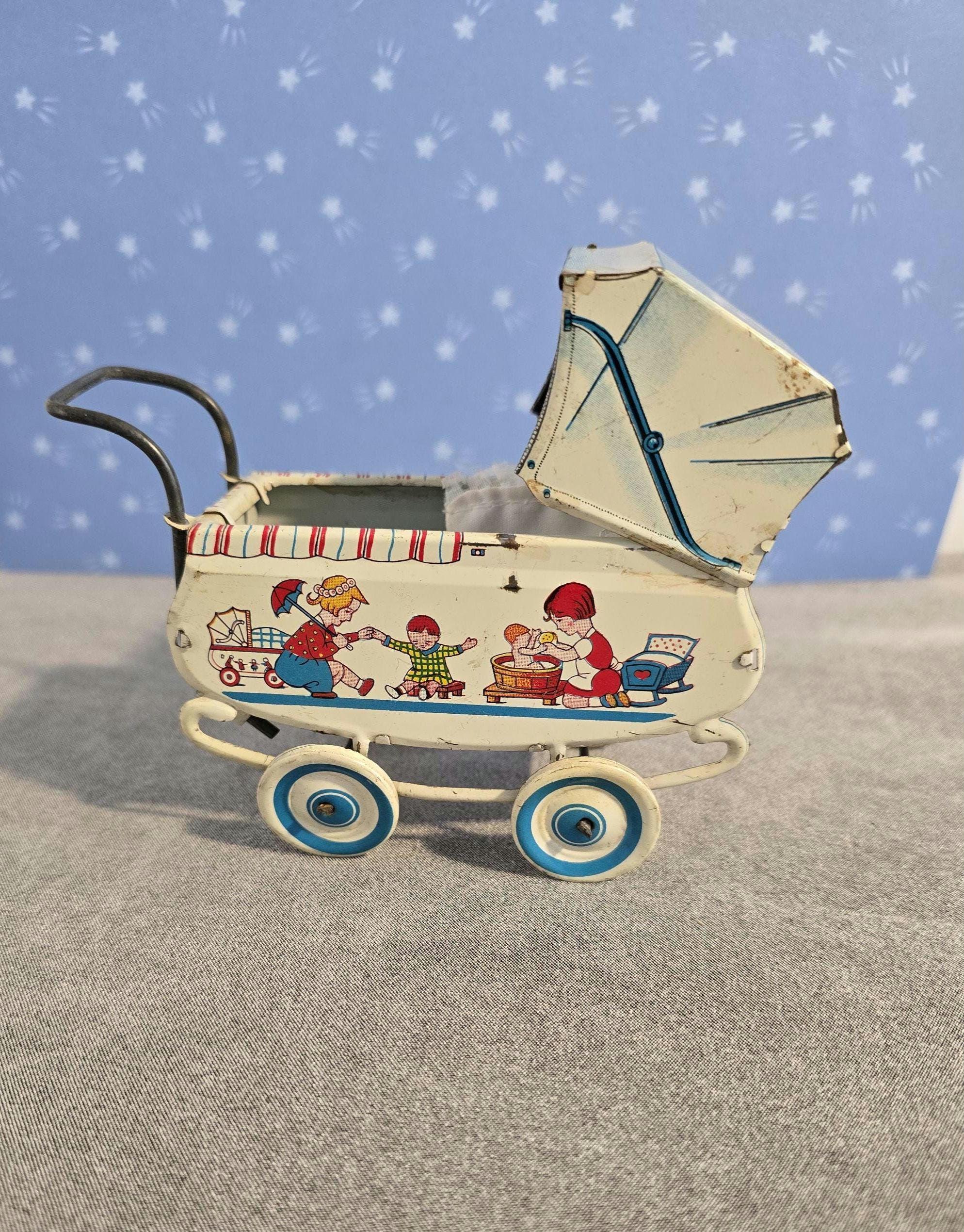 イギリスヴィンテージ 1940年 ドール乳母車 baby carriage 小 イギリスヴィンテージ 1940年 ドール乳母車 baby carriage 大