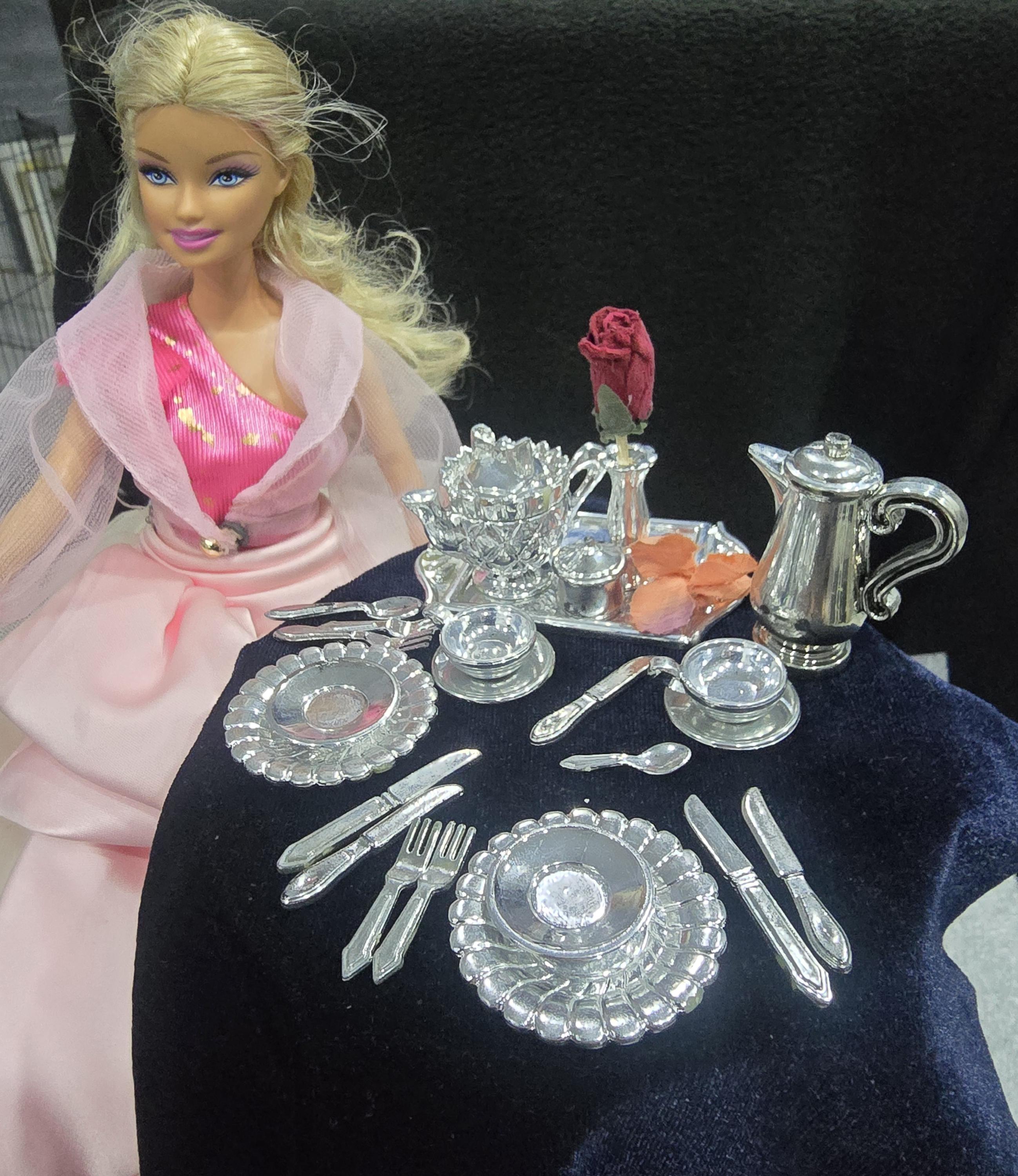 Barbie dinnerware set sale