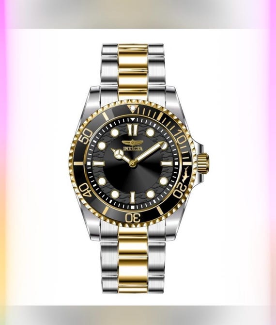 Invicta Pro Diver Men's Watch - 43mm, Gold (49698) - Etsy