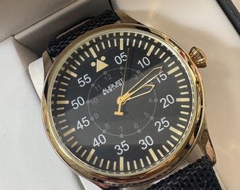 Reloj de pulsera negro August Steiner AS8125YG para hombre, analógico, de cuarzo suizo.