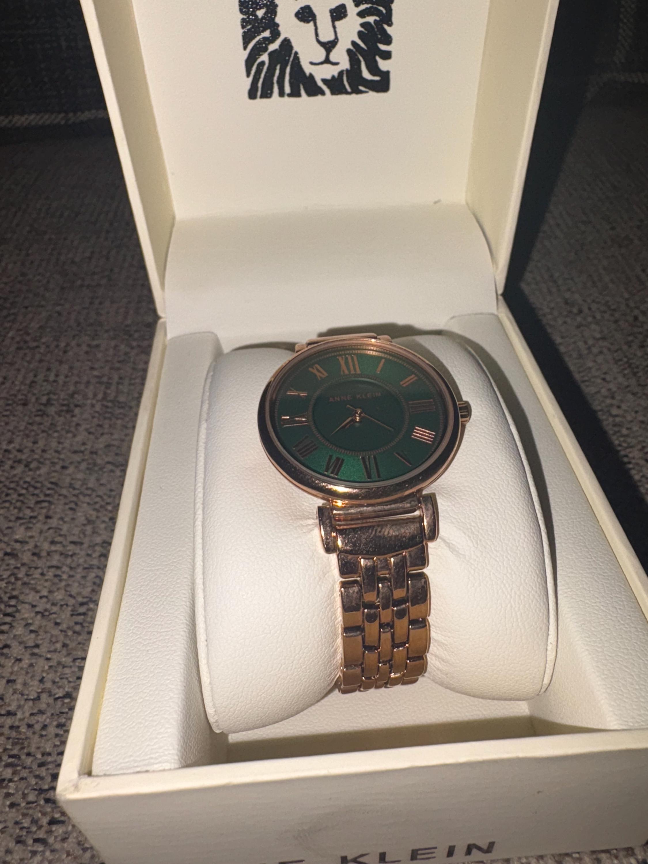 Anne Klein AK2238G New Battery Ladies Watch Green Dial‎ 24MM 6.25\