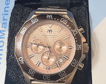 Reloj TechnoMarine Mare Vivo para hombre - 44 mm, oro rosa (TM-225086)