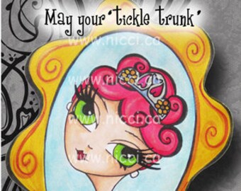 One day may your Tickle Trunk ... ~ Greeting Card by a Glitzy Gal ...