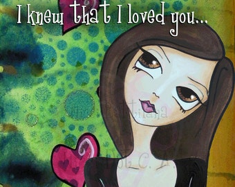 I love your smell ~ Greeting Card by a Glitzy Gal (BLANK inside)