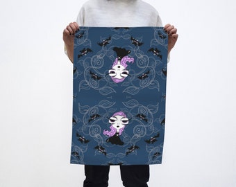 Gothic Gloom Girl Tea Towel (Nicci Battilana)