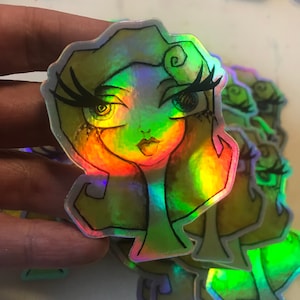 Słodka jak cukierek, Lucy ~ Holograficzna naklejka winylowa