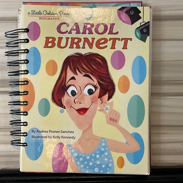 LITTLE GOLDEN BOOK ~ Carol Burnett ~ 126 Seiten Mixed Media Junk / Art Journal ~ Spiralbindung