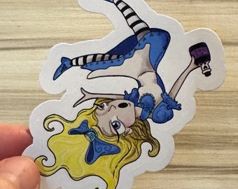 Falling Alice ~ drink me ~  Vinyl STICKER