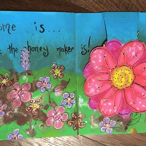 For the LOVE of Honey E-course pop-up mixed media art journal class image 2