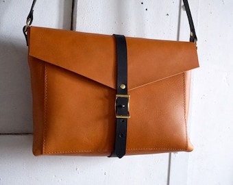 Brooklyn bag in honey and slate