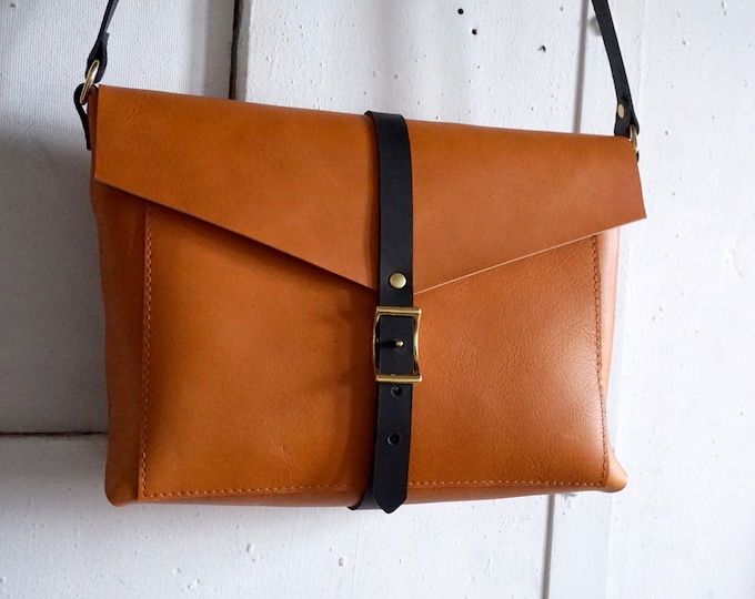 Brooklyn bag in honey and slate