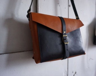 Black and Tan Brooklyn bag