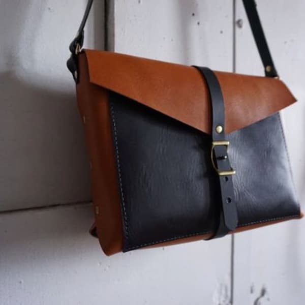 Black and Tan Brooklyn bag