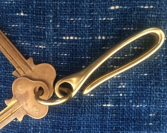 Japanese style fish hook keychain