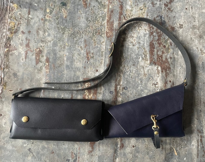 field kit bag in indigo and black