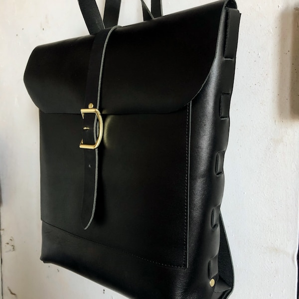 black on black convertible rucksack tote