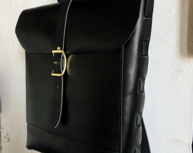 black on black convertible rucksack tote