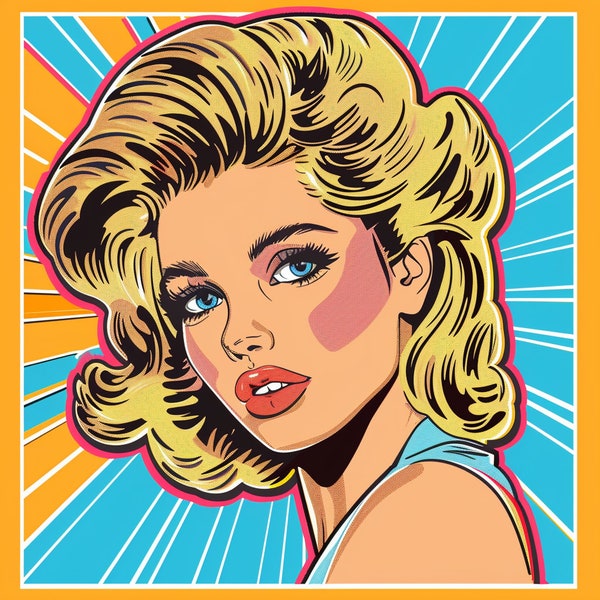 80's Retro Girl Sticker, Neon Vibes, Vintage Decal, Pop Culture Art, Retro Style, Radical Design, Laptop Decoration, Unique Gift