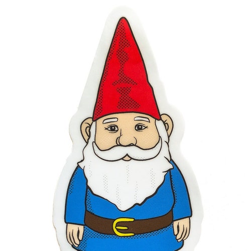 Bluey Hecuba Husband Garden Gnome Sticker Decal Etsy