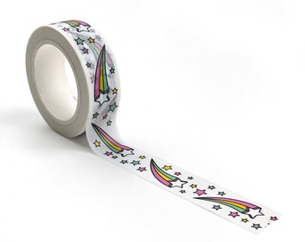 Shooting Star Washi Tape- White