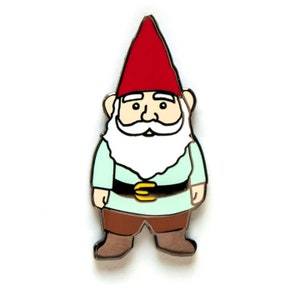 Garden Gnome enamel lapel pin