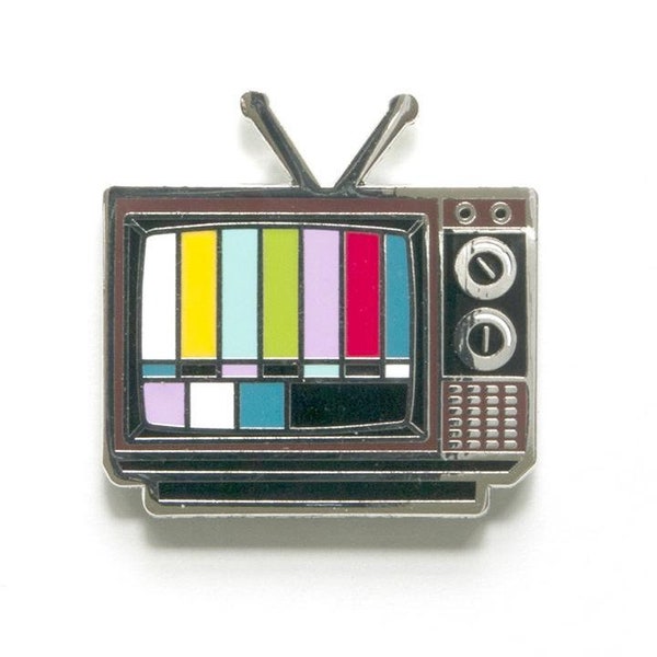 TV Cloisonné enamel lapel pin