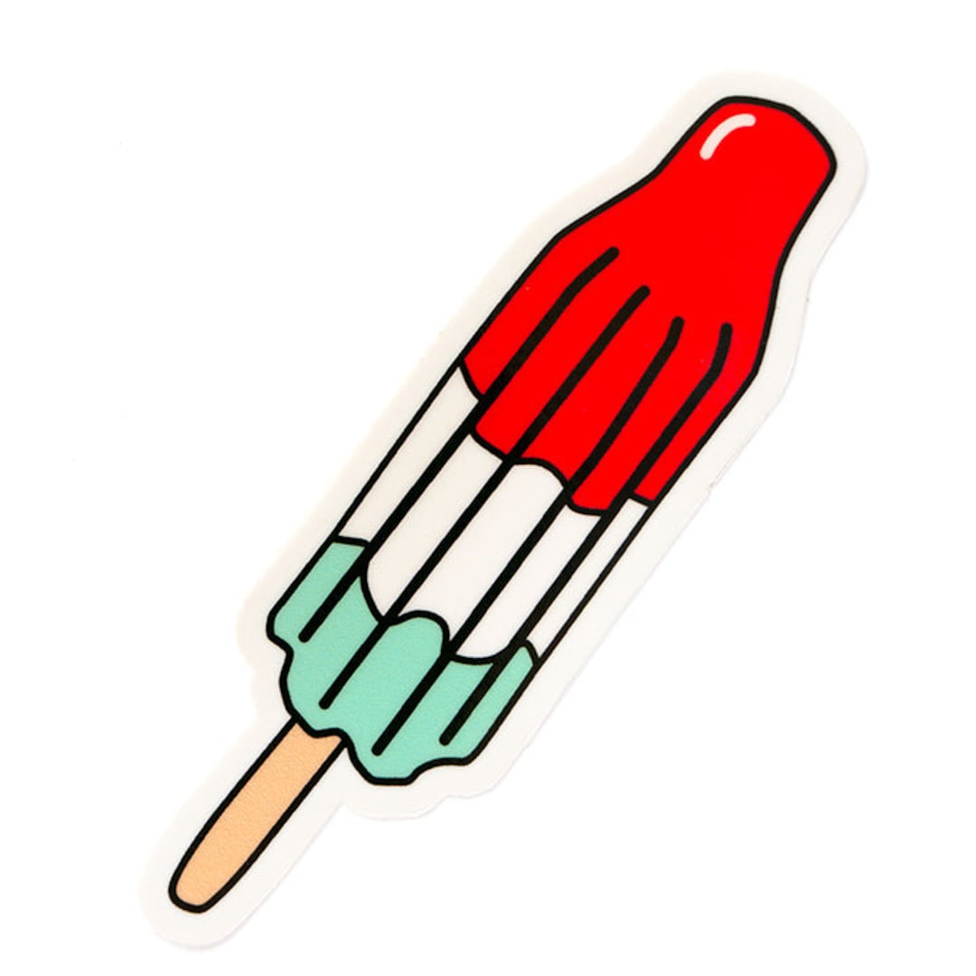 Bomp Pop Sticker Bomb Pop Sticker: Red, White, and Blue Weatherproof Vinyl - Etsy