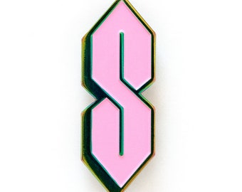 Cool S enamel pin