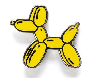 Balloon Dog Cloisonné enamel lapel pin