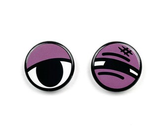 Cartoon Black Eyes Magnets