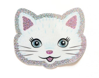 Glitter Cat Sticker