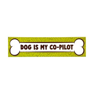 Bumpersticker Hond is mijn copiloot