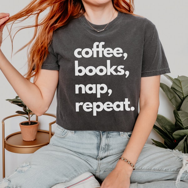 Bookish t-shirt, Reader shirt, Book Lover shirt, Coffee Lover, Book Nerd, Bookworm, Booktok Reader, Bibliophile shirt