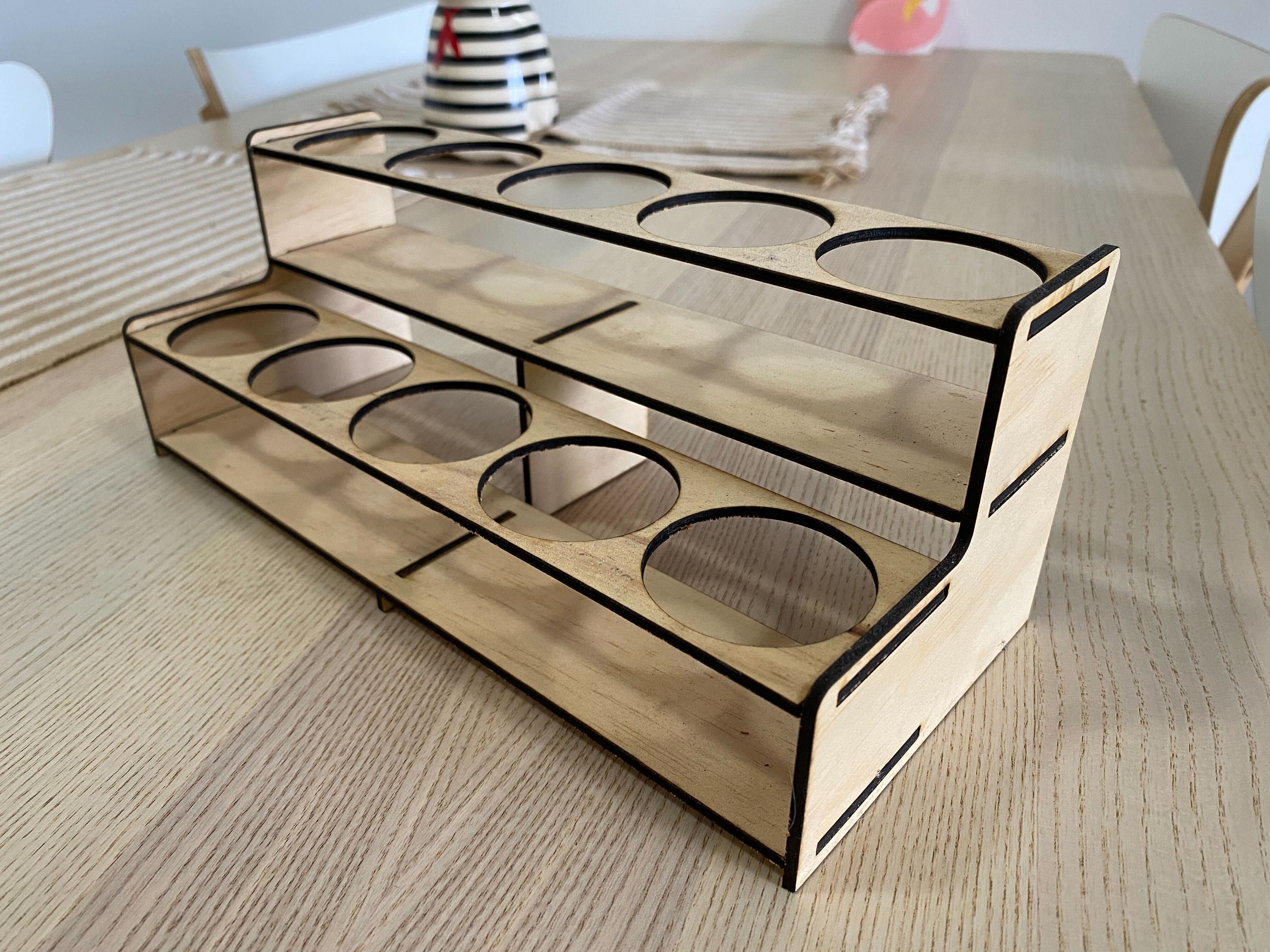 Spice Rack Kitchen Laser Cut File Svg Home Decor Wood Cnc Kit Bottle ...