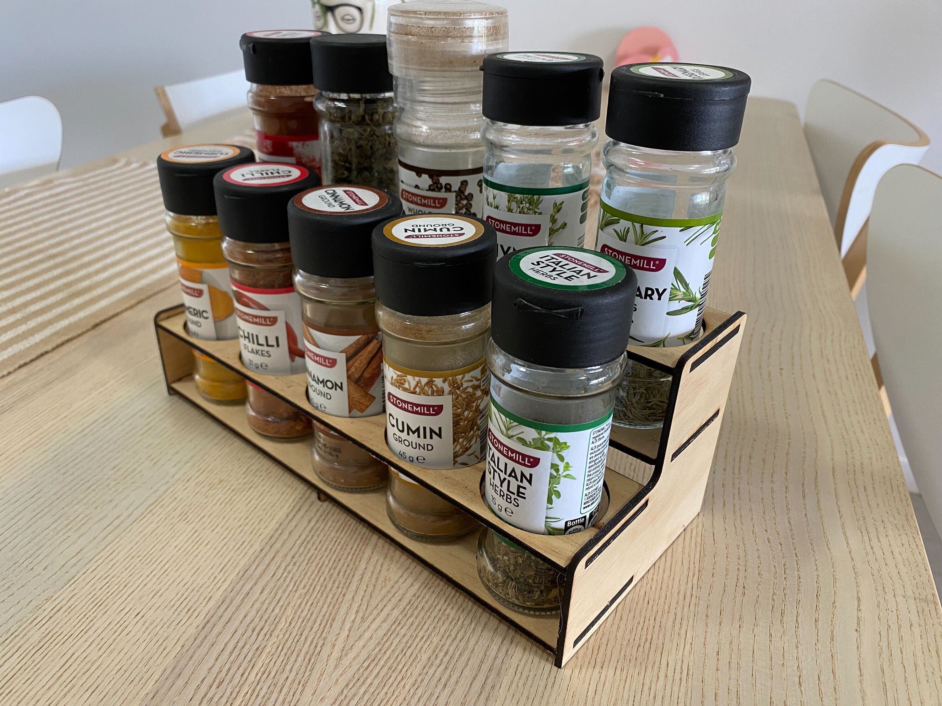 Laser cut spice rack new arrivals