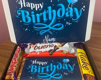 Personalised chocolate box with any message