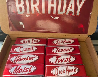 chocolate box happy birthday rude swear