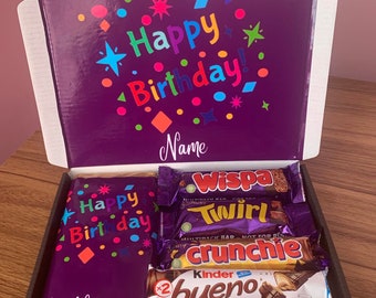 Personalised chocolate box with any message