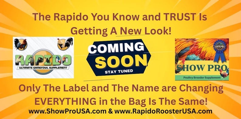 Show Pro Poultry Breeder Supplement formally Rapido bild 1