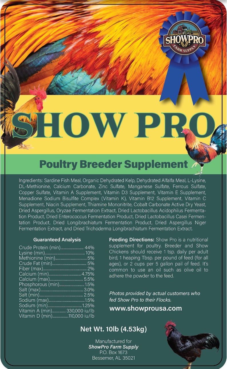 Show Pro Poultry Breeder Supplement formally Rapido bild 2