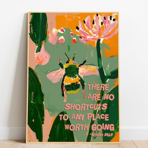 Matisse Style Bee Inspirational Office Decor | Printable Wall Art | Mindset Poster | Motivational Art | Motivational Decor | Mindset Print