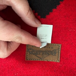 Chaleco vintage de lana Pendleton estilo manta para mujer, talla grande, estilo azteca, fabricado en EE. UU. imagen 6