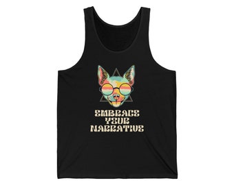 Chihuahua embrace your narrative unisex jersey tank top