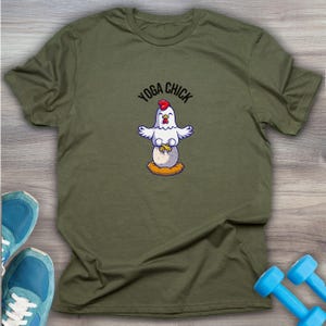 Yoga chick tshirt, funny yoga shirt, meditation shirt, yoga clothes, meditation yoga, yoga instructor gift, yoga meditate, yoga gift, gift