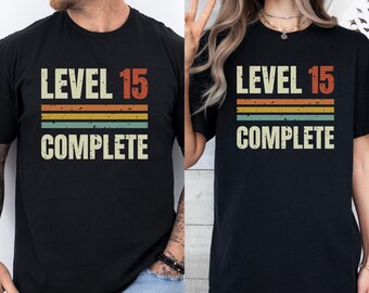 15th Anniversary Gifts, Crystal Anniversary Shirts Custom Retro, Personalized 15th Anniversary Tees For Him, Her