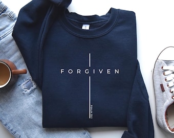 Forgiven Sweatshirt, Shirt, Christian Gifts For Women, Psalm 32:1, Bible Verse Tshirt, Forgiven Hoodie for Her